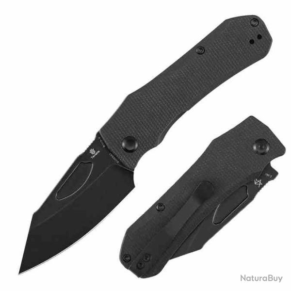 Couteau Tenable Loki Linerlock Lame Nitro-V Manche Micarta Noir B1058A1