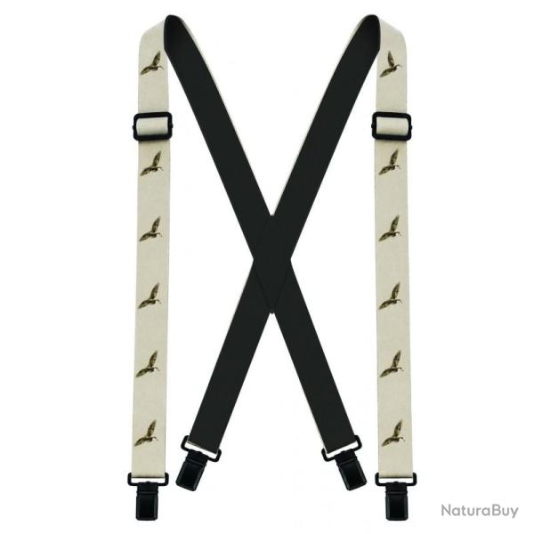 Paire De Bretelles Elastiques Larges Motif B�casse - SOMLYS