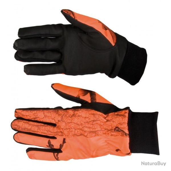 Gants Softshell Camo/Orange Taille 8.5 - SOMLYS