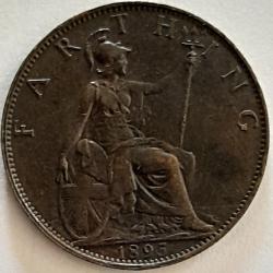 Pi&egrave;ce de Monnaie Angleterre Farting 1895 Petit tirage recherch&eacute;e Qualit&eacute;