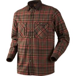 Chemise Pajala H&auml;rkila Bordeaux/Vert