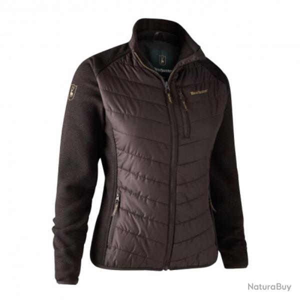 Doudoune Caroline avec tricot  - Doudoune Caroline PRUNE38