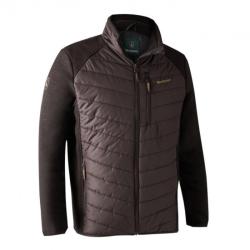 Doudoune Moor Homme Prune avec tricot