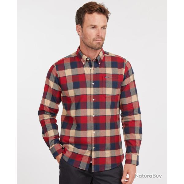 Chemise Hemd Valley Tailored rouge (Rich Red) - Barbour - Chemise Barbour Valley S