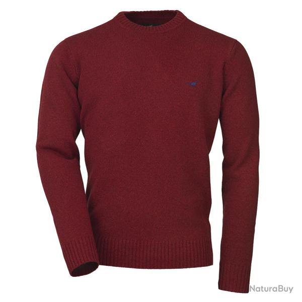 Pull Kensington Lambswool Sweater WIINE - Laksen - Pull Kensington  col rond