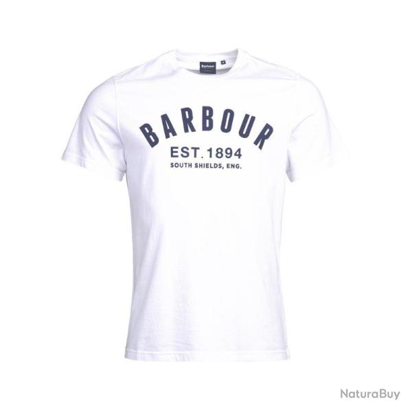 T-shirt Essential Logo Blanc - Barbour - T-shirt Logo Blanc B- S