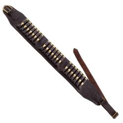 Cartouchi&egrave;re en cuir (21 balles)