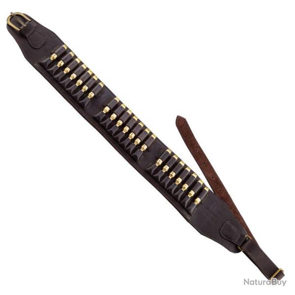 Cartouchi�re en cuir (21 balles) - cartouchiere en cuir