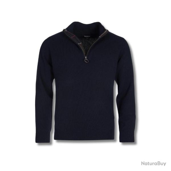 Pull Holden Half zip Bleu - Barbour  - pull holden bleu XL