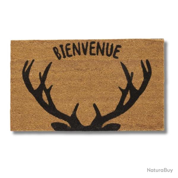 Paillasson Bois de cerf Bienvenue - paillasson cerf bienvenue