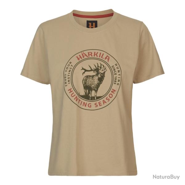 T-shirt Stag Badge S/S Femme - H�rkila - t-shirt stag badge F L