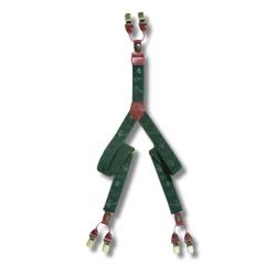 Bretelles pour pantalon Imprim&eacute;s cerf, canard ... Vert - Riserva