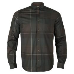 Chemise Akse L/S Shadow Brown check - H&auml;rkila