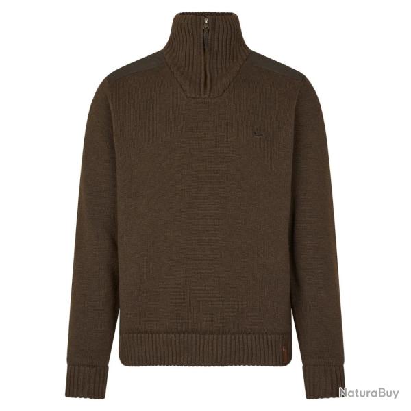 Pull Haze coupe-vent en tricot Dark Brown - Seeland - Pull haze brun M