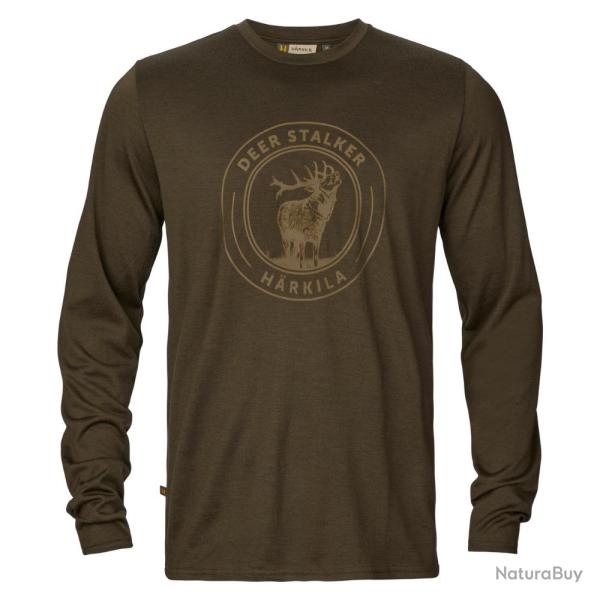 T-shirt Game L/S Willow green Stag - H�rkila - t-shirt L/S Willow Stag L