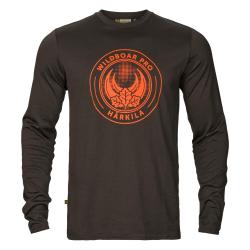 T-shirt Game L/S Shadow Brown wildboar - H&auml;rkila
