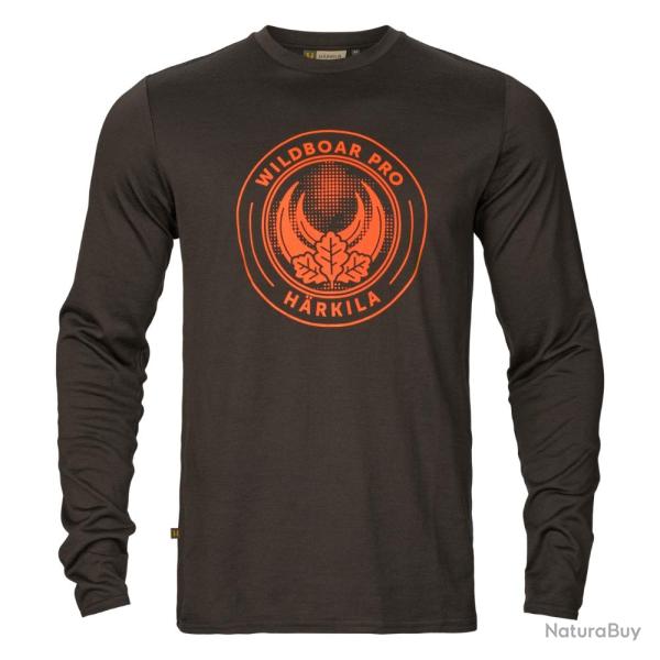 T-shirt Game L/S Shadow Brown wildboar - H�rkila - t-shirt game wildboar 2XL