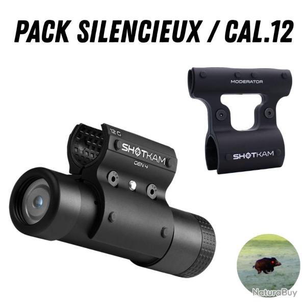 Pack ShotKam Gen4 (pour Silencieux et Fusil cal12) - pack shotkam silencieux
