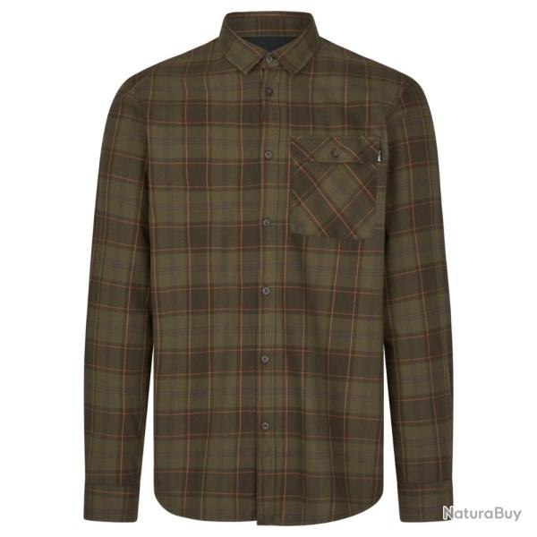 Chemise Glen en Flannel Pine Green - Seeland - chemise glen pine green M