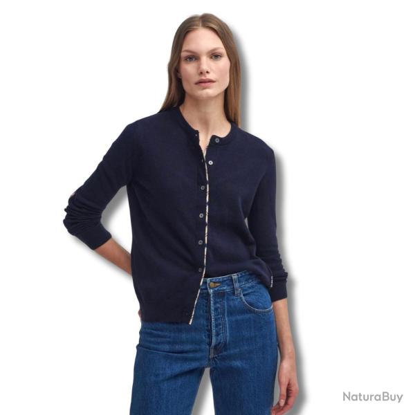 Pull Femme pendle Cardigan Bleu - Barbour - pull cardigan bleu 12 M