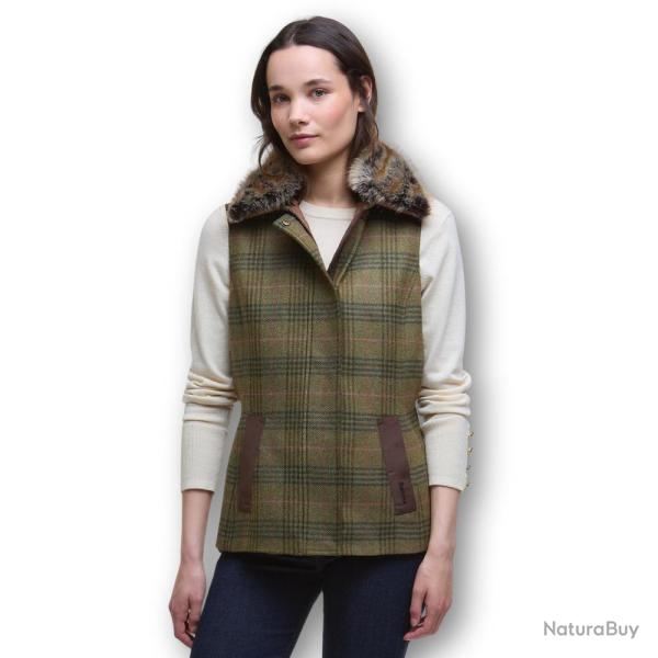 Gilet Femme Rosemary Wool Tweed - Barbour - gilet Rosemary 10S