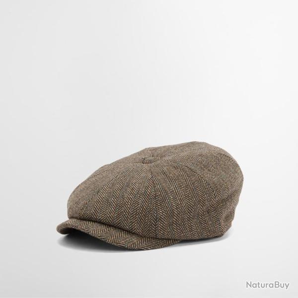 Casquette Fyne Tweed Baker Boy Brown - Barbour - casquette fyne tweed XL