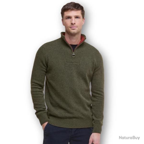 Pull Nelson Essential Half Zip Seaweed - Barbour - pull nelson seaweed XL