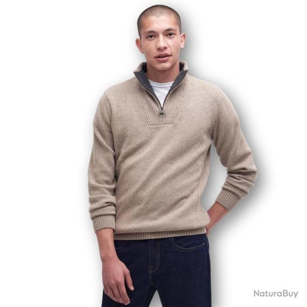 Pull Nelson Essential Half Zip Beige - Barbour - pull nelson beige 2XL