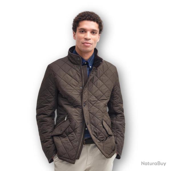 Veste Powell Quilted Jacket Olive - Barbour - veste powell olive M