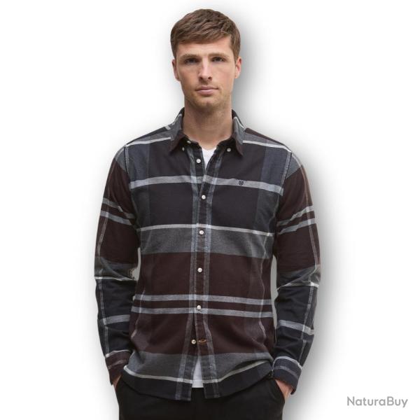 Chemise Iceloch Tailored Tartan Midnight - Barbour - chemise iceloch midnight M