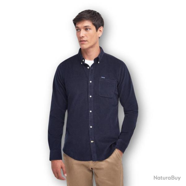 Chemise en velour Ramsey Tailored Bleu - Barbour - chemise ramsey bleu S