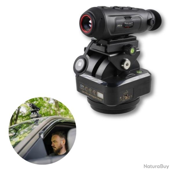 Support Motoris� Cam�ra Thermique pour toit de voiture - OWL PRO 365 - support 360 thermique