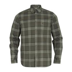 Chemise ML Fjell Green Check - H&auml;rkila