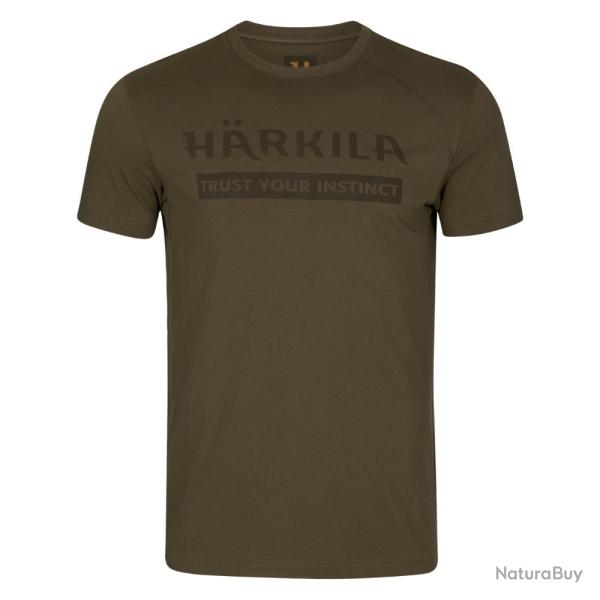 T-shirt Logo S/S Willow Green - H�rkila - t-shirt logo WGxL