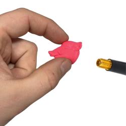 Bouchon de valve T&ecirc;te de Sanglier Rose Fluo - Chasse