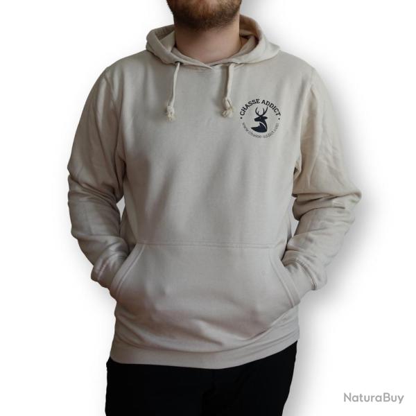 Sweat � Capuche Chasse Addict Signature Sandstone