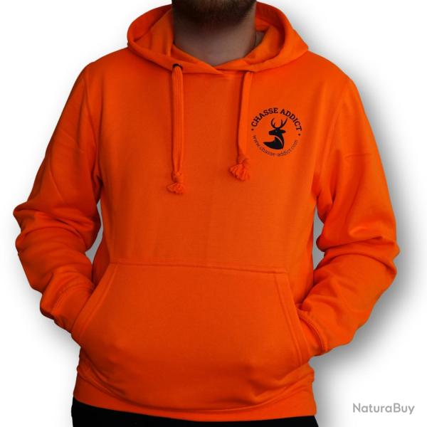 Sweat � Capuche Chasse Addict Signature Safety Orange HV