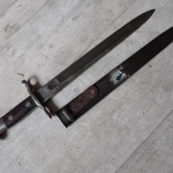 336509 Baionnette mdle 1889 / 1900 suisse pour fusil Rubin Schmidt 1889, 96/11,G11  &oslash; douille: 15 mm