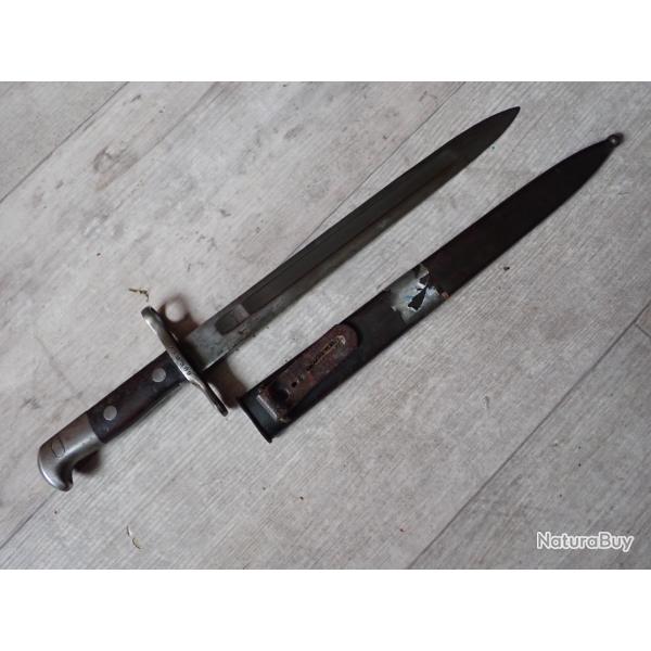 336509 Baionnette mdle 1889 / 1900 suisse pour fusil Rubin Schmidt 1889, 96/11,G11  � douille: 15 mm