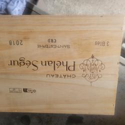 Phelan segur bouteille caisse bois