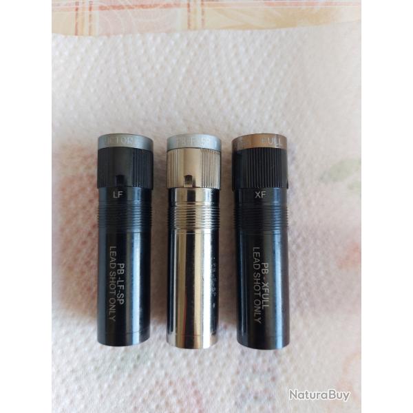 VEND LOT DE 3 CHOKES VICTORY POUR FUSIL BERETTA CALIBRE 12.
