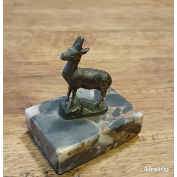 petite statuette bouquetin chamois / chasse montagne