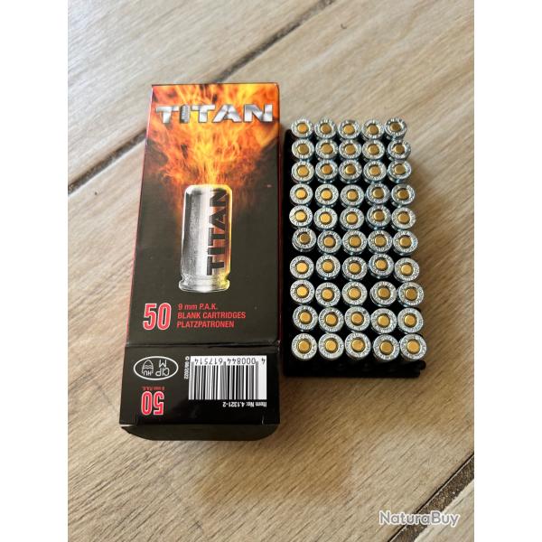 Balles � blanc 9mm PAK Titan