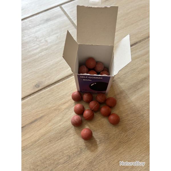 Bo�te de 25 balles caoutchouc Self-Gomm - 18 mm SAPL