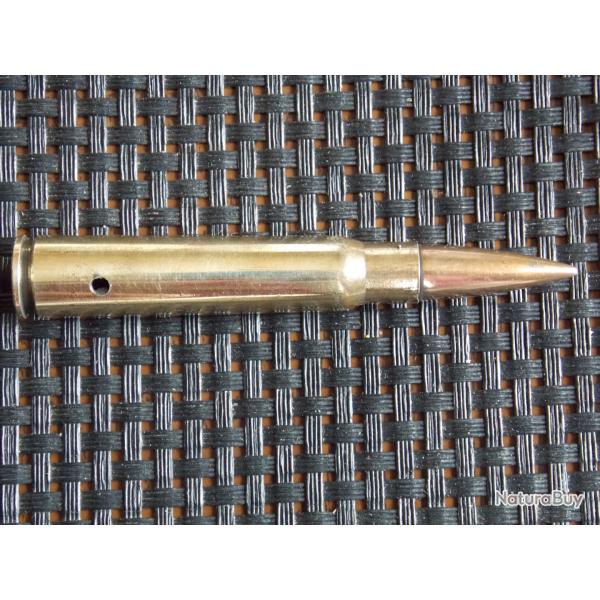 7.92 X 57  MAUSER - ETUI LAITON - MARQUAGE /  P186 11 43  S*