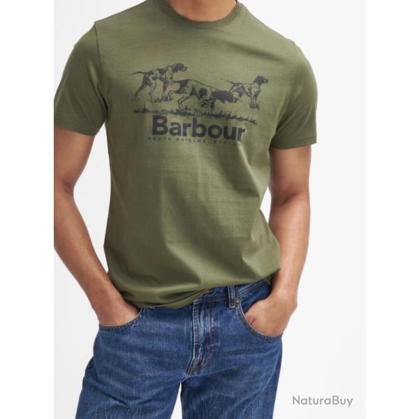 Barbour tee shirt pointer dog