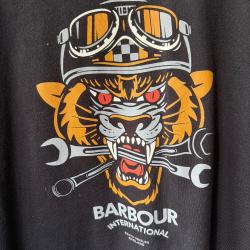 Barbour international tee shirt carlise black