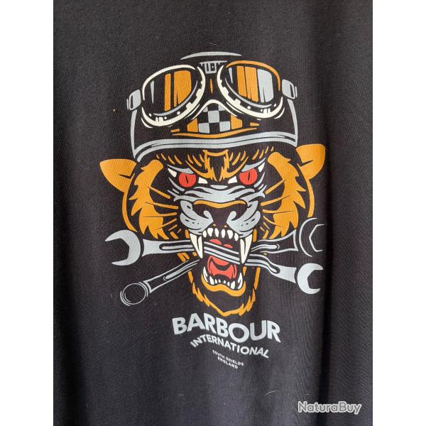 Barbour international tee shirt carlise black