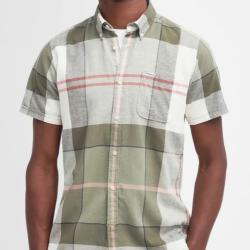 Barbour chemise Douglas manches courtes olive tartan
