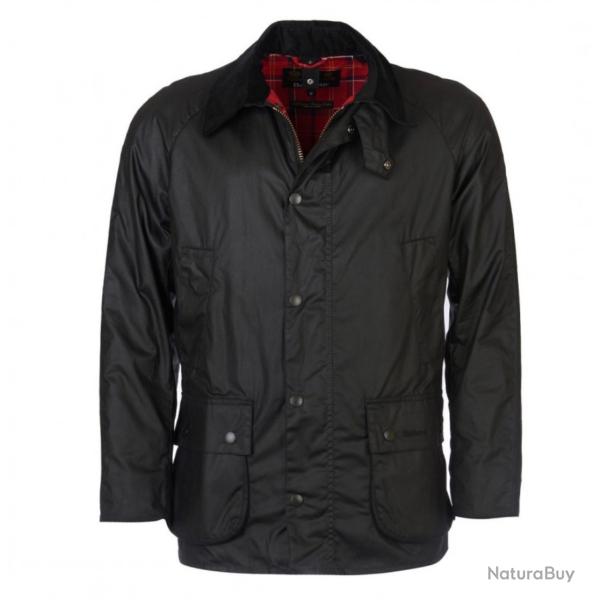 Barbour ashby wax jacket tartan rouge ext�rieur olive